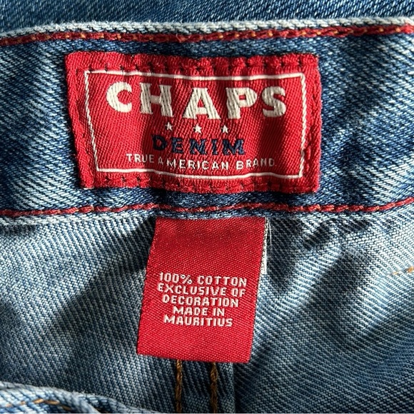 Chaps Ralph Lauren Classic Fit Men’s 42x32 Big & Tall Straight Leg Blue Jeans - Picture 13 of 14